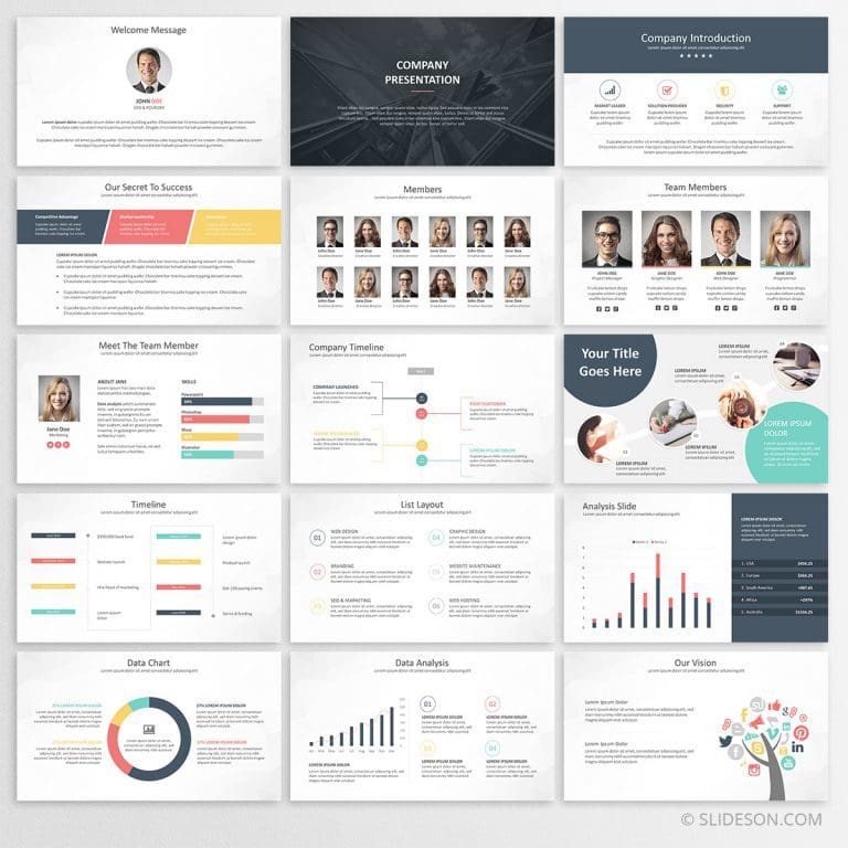 Company Profile PowerPoint Template Presentation Templates Slideson