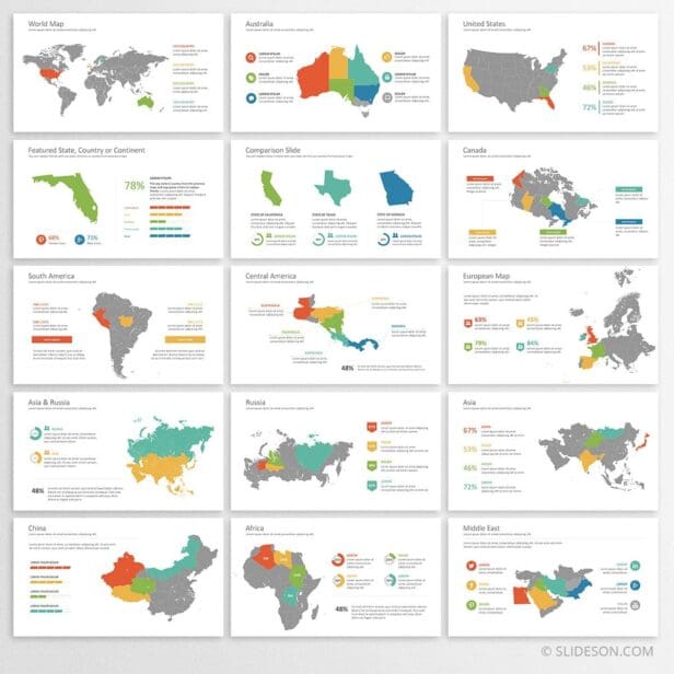 Maps of the world PPT