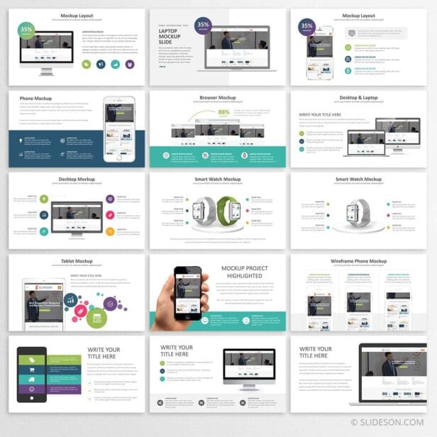 Device mockups for PowerPoint